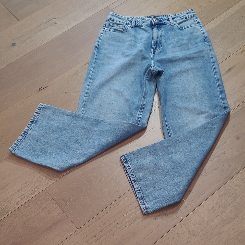 EUC ONLY Bianca Wide Leg Jeans Women's sz 30 High Rise Ankle Denim Jeans
